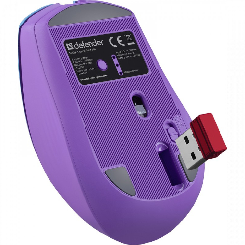 Мышь Defender MM-301 52301 Бюджетные, Беспроводная - миниатюра 3