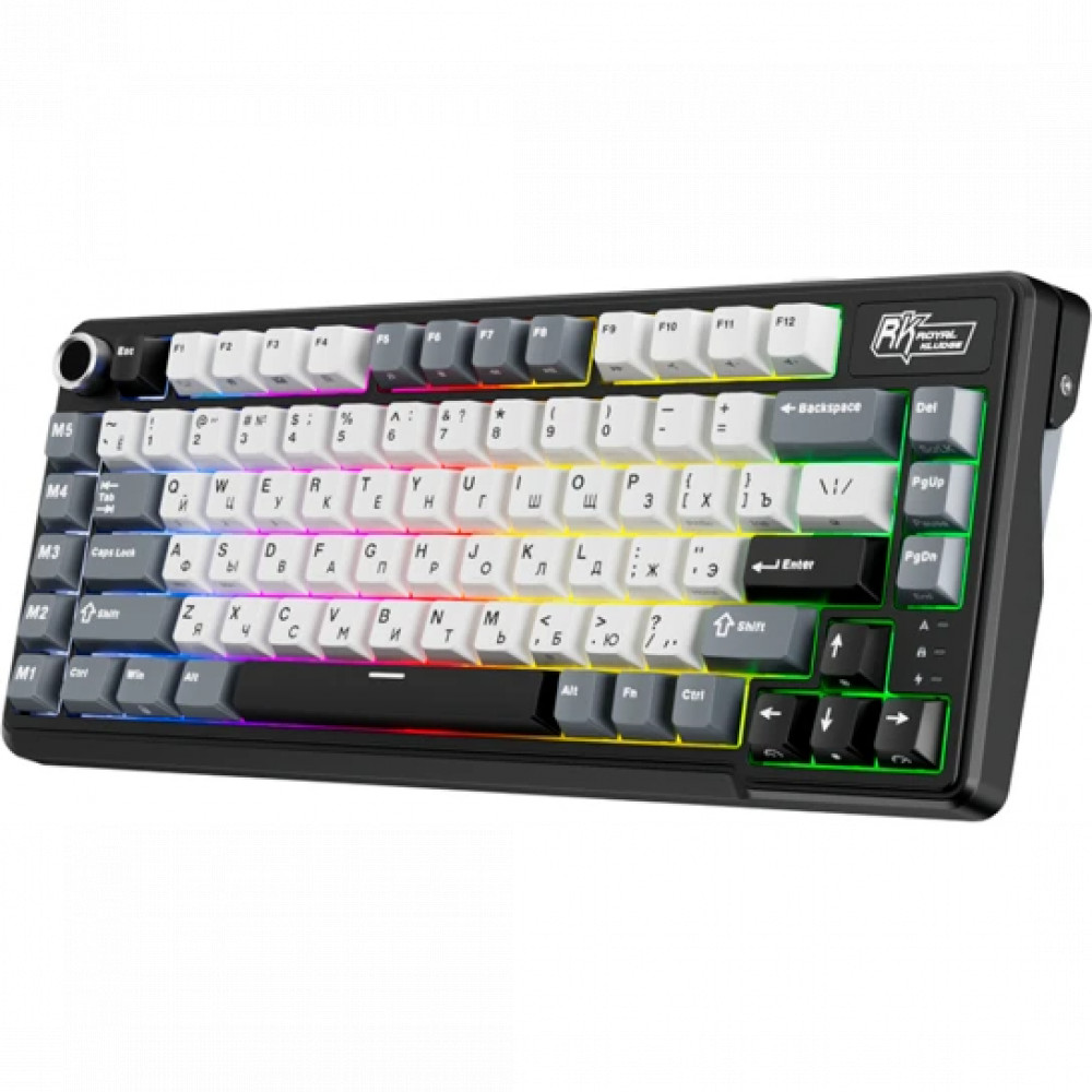 Клавиатура Royal Kludge L75 Knight Black (Beige Switch) 6935280827082 Беспроводная, Bluetooth - миниатюра 3