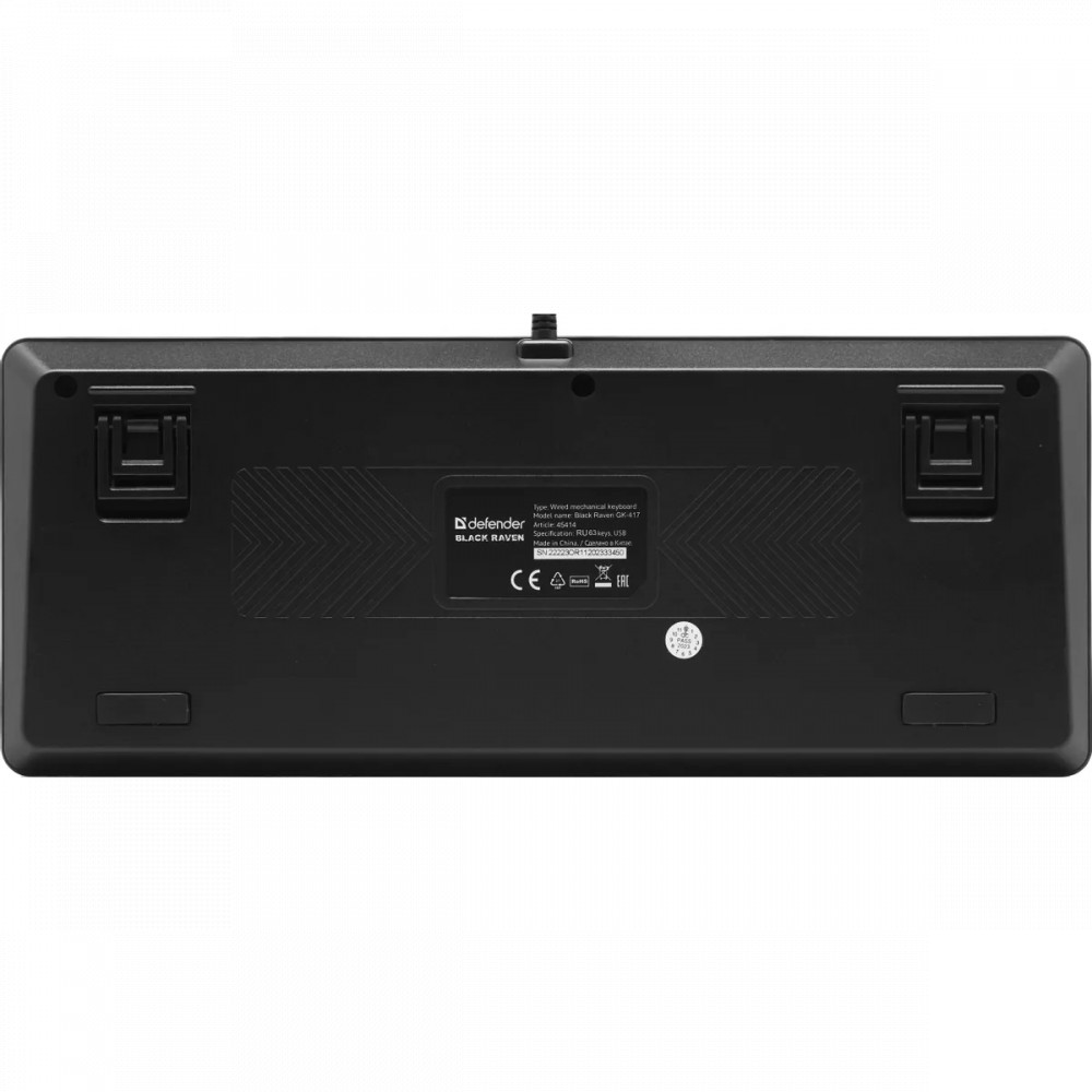 Клавиатура Defender Black Raven GK-417 RU 45414 Проводная, USB - миниатюра 2