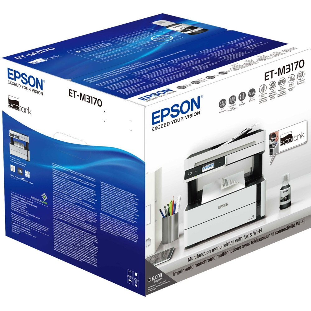 МФУ Epson M3170 C11CG92405 А4, Струйный, Монохромная - миниатюра 5
