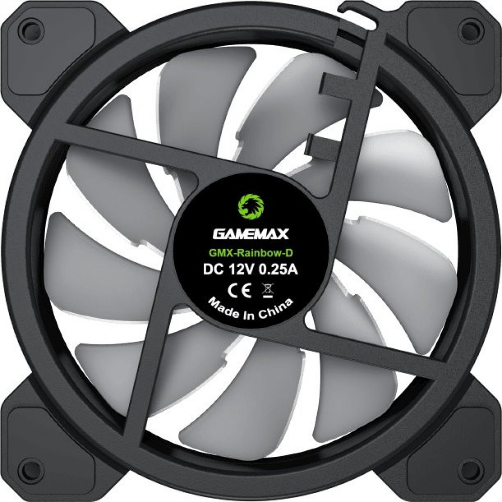 Система охлаждения GameMax FN-12Rainbow-D ARGB FN-12RAINBOW-D ARGB Для системного блока - миниатюра 3