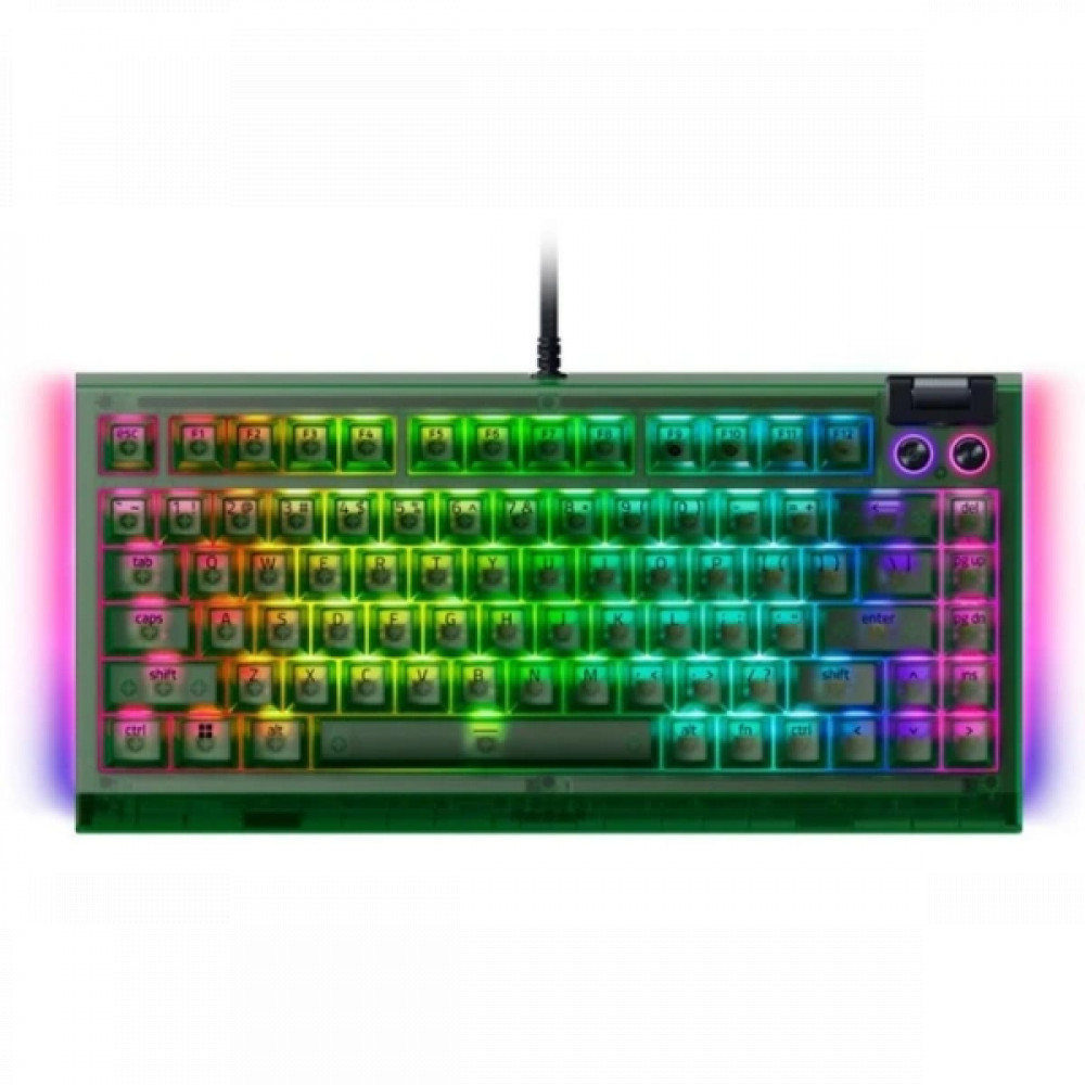 Клавиатура Razer BlackWidow V4 75% (Orange Switch) Phantom Green Edition RZ03-05003300-R3M1 Проводная, USB - миниатюра 2