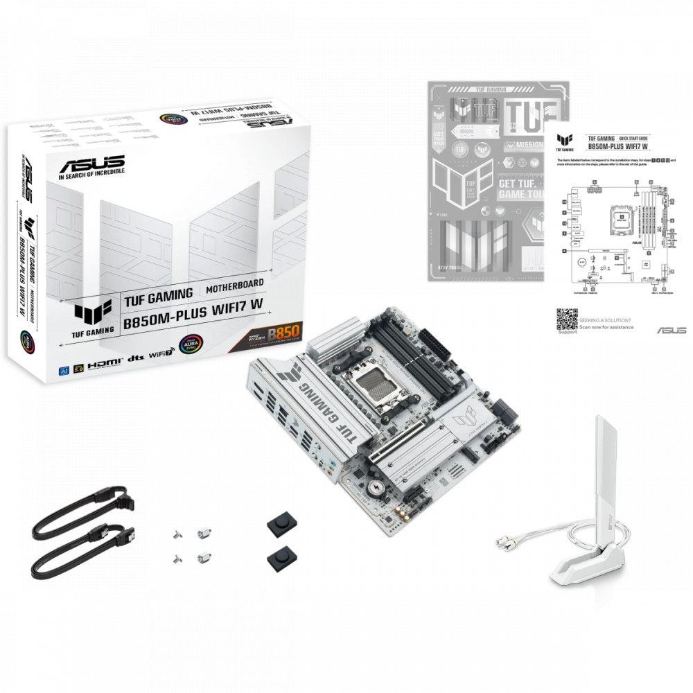 Материнская плата Asus TUF GAMING B850M-PLUS WIFI7 W 90MB1MD0-M0EAY0 Micro-ATX, AMD AM5 - миниатюра 7