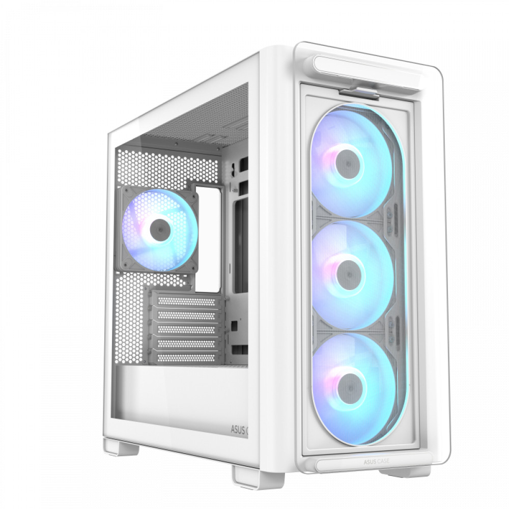 Корпус Asus A23 Plus TG ARGB White A23 PLUS TG ARGB WHITE Mini-Tower — фото товара