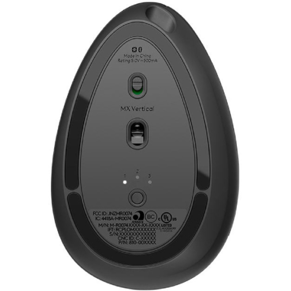 Мышь Logitech MX Vertical Mouse Graphite 910-005448 Премиальные, Беспроводная - миниатюра 2
