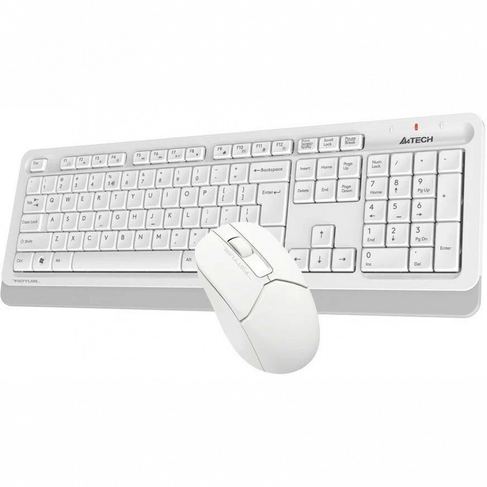 Клавиатура + мышь A4Tech Fstyler FG1012 FG1012 WHITE - миниатюра 2