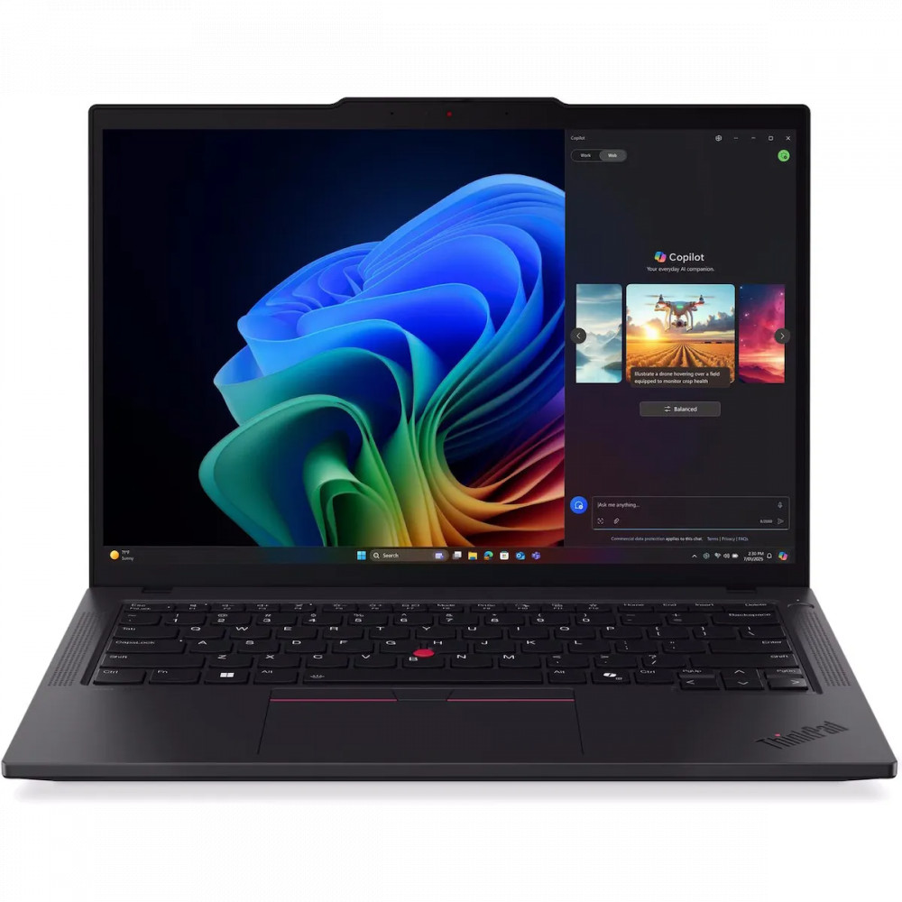 Ноутбук Lenovo ThinkPad T14 Gen 6 21QG00A6FW 14 ", WUXGA 1920x1200 (16:10), Intel, Core Ultra 5, 16 Гб, 512 ГБ, Intel Arc Graphics 130V — фото товара
