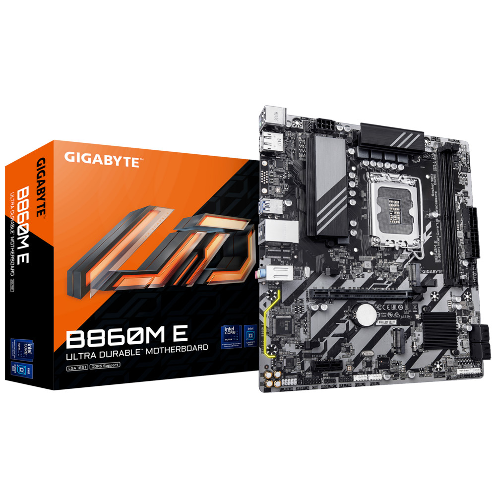 Материнская плата Gigabyte B860M E Micro-ATX, LGA 1851 — фото товара