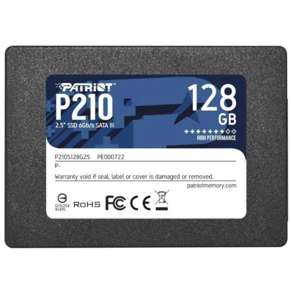 Жесткий диск Patriot P210S128G25 SSD (твердотельные), 128 ГБ, 2.5 дюйма, SATA - миниатюра 2