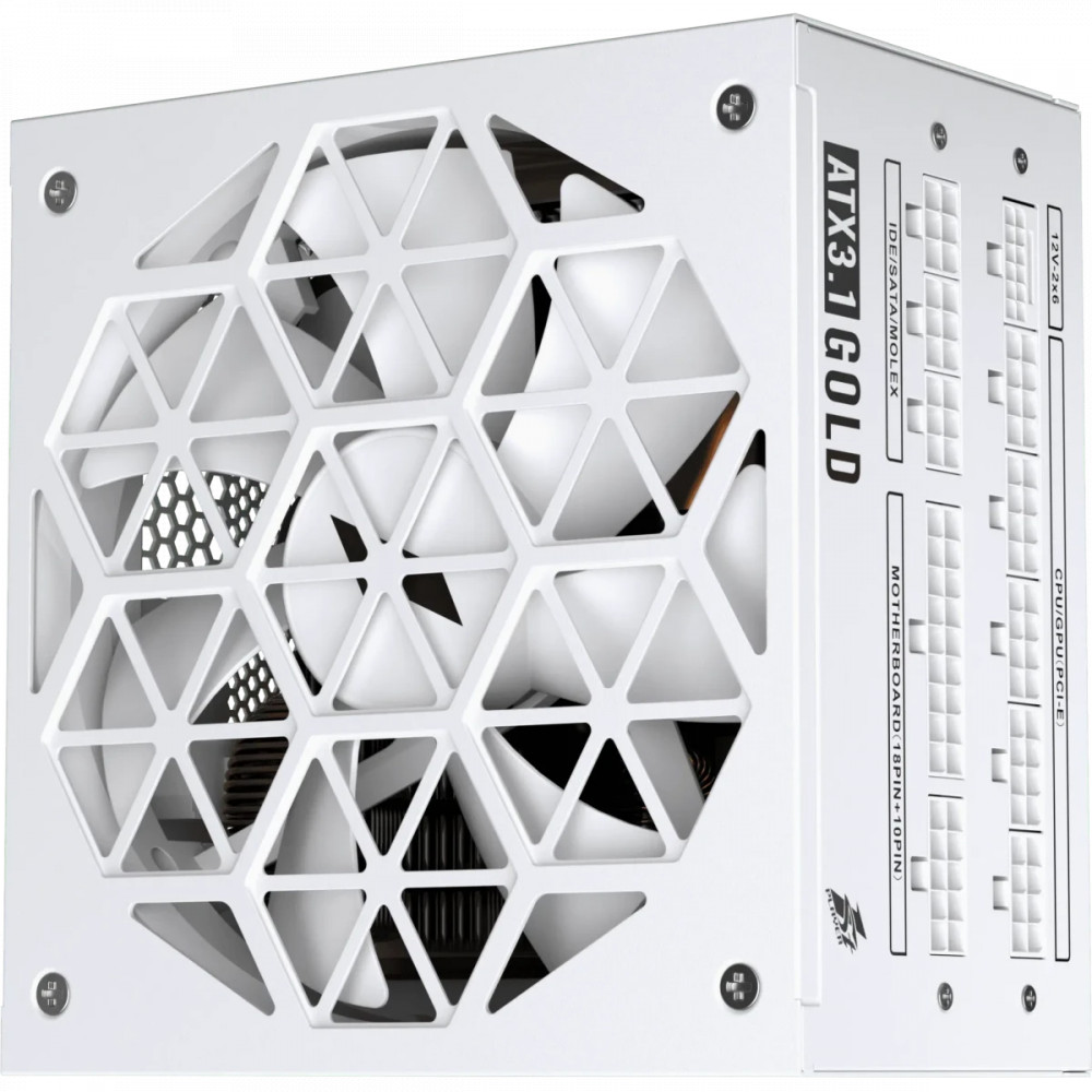 Блок питания 1STPLAYER ACK GOLD HA-850BA2 White HA-850BA2-WH 850 Вт, 80+ Gold - миниатюра 3