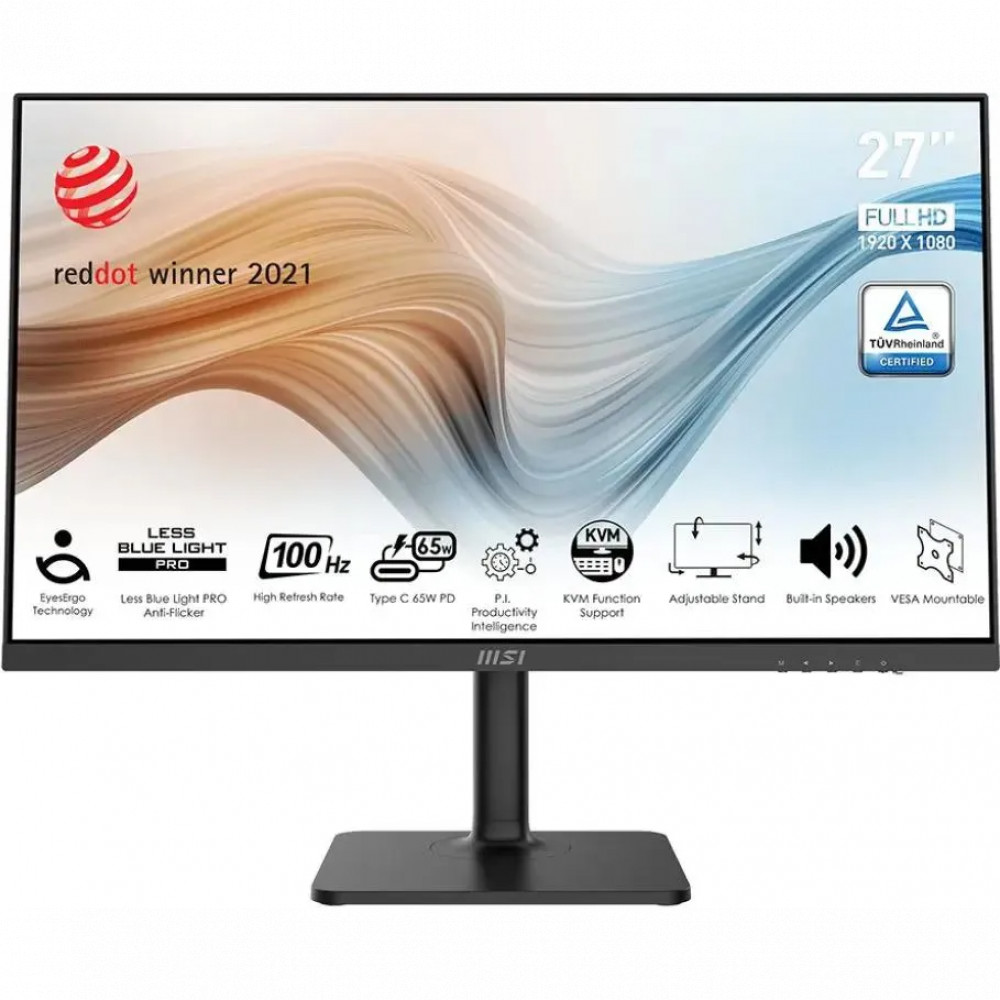 Монитор MSI Modern MD272XP 9S6-3PB19H-232 27 ", IPS, Full HD 1920x1080 (16:9), 100 Гц — фото товара