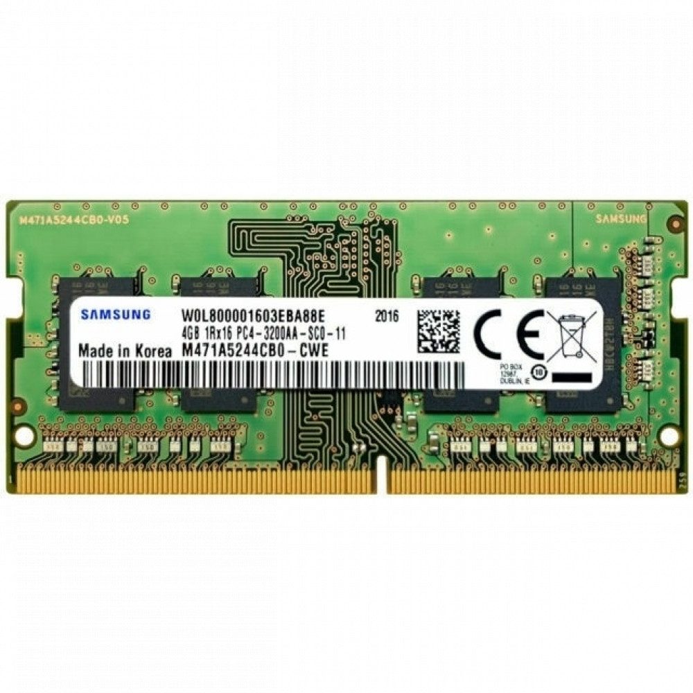 ОЗУ Samsung M471 4GB M471A5244CB0-CWE SO-DIMM, DDR4, 4 Гб, 3200 МГц — фото товара