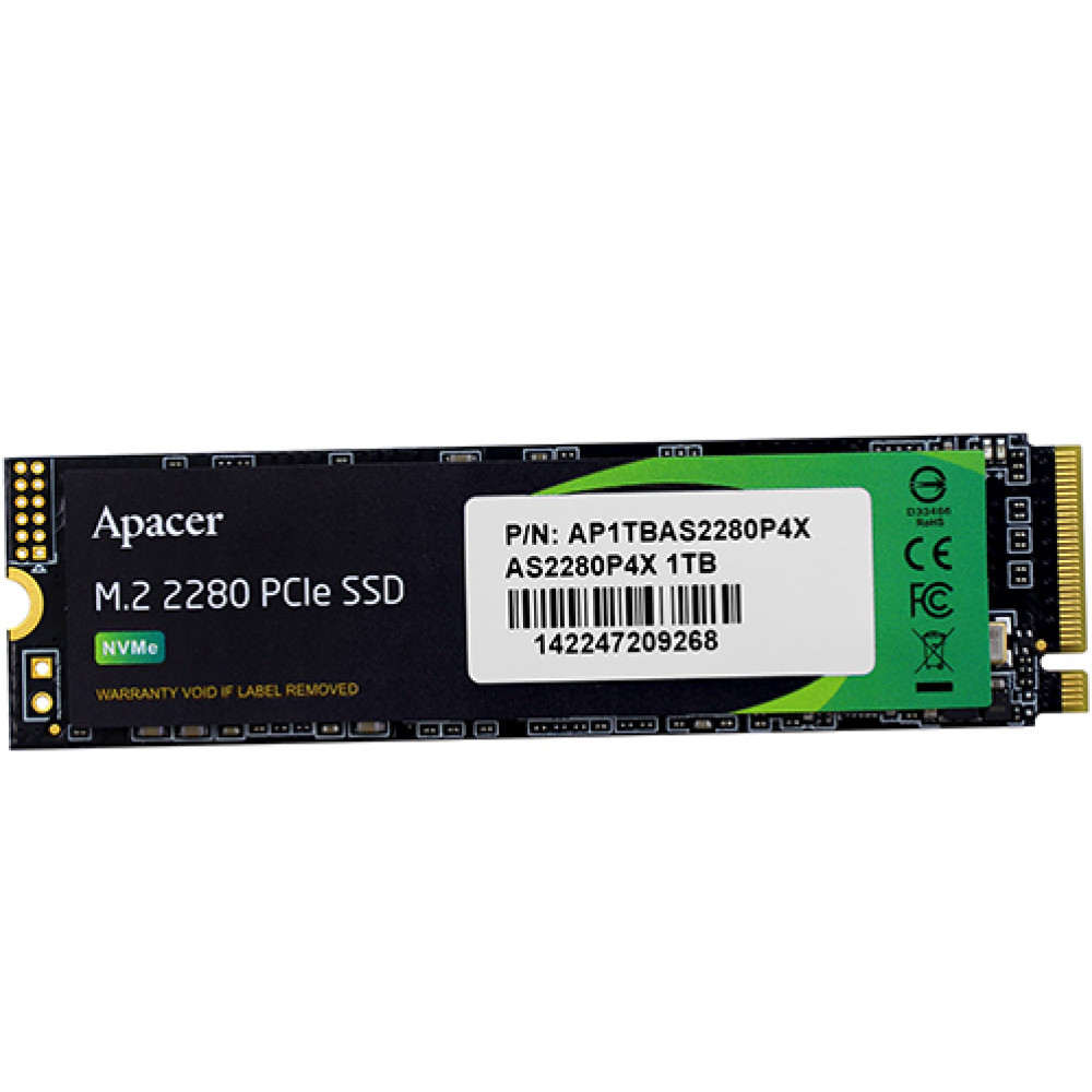 Жесткий диск Apacer AST280 AP1TBAS2280P4X-1 SSD (твердотельные), 1 ТБ, M.2, PCIe — фото товара