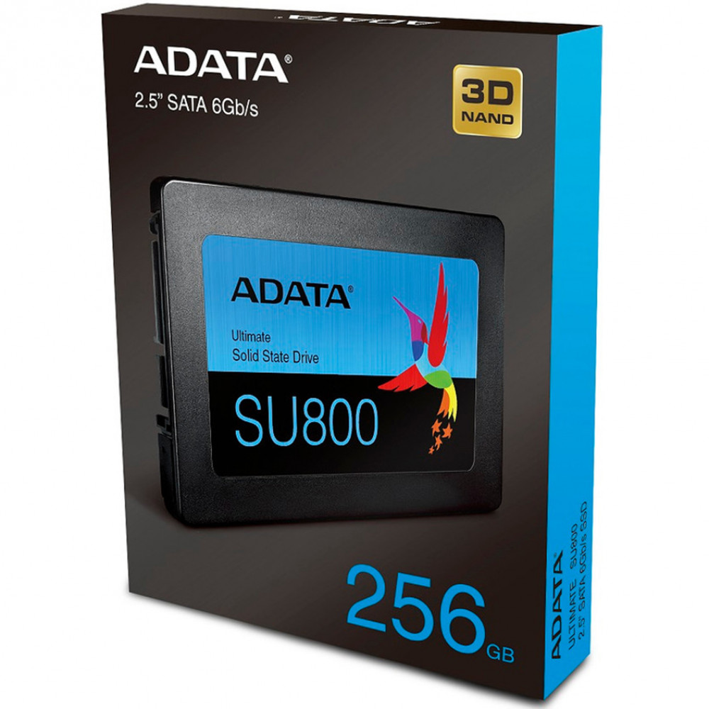 Жесткий диск A-Data Ultimate SU800 Client SSD 256 ГБ ASU800SS-256GT-C SSD (твердотельные), 256 ГБ, 2.5 дюйма, SATA - миниатюра 3