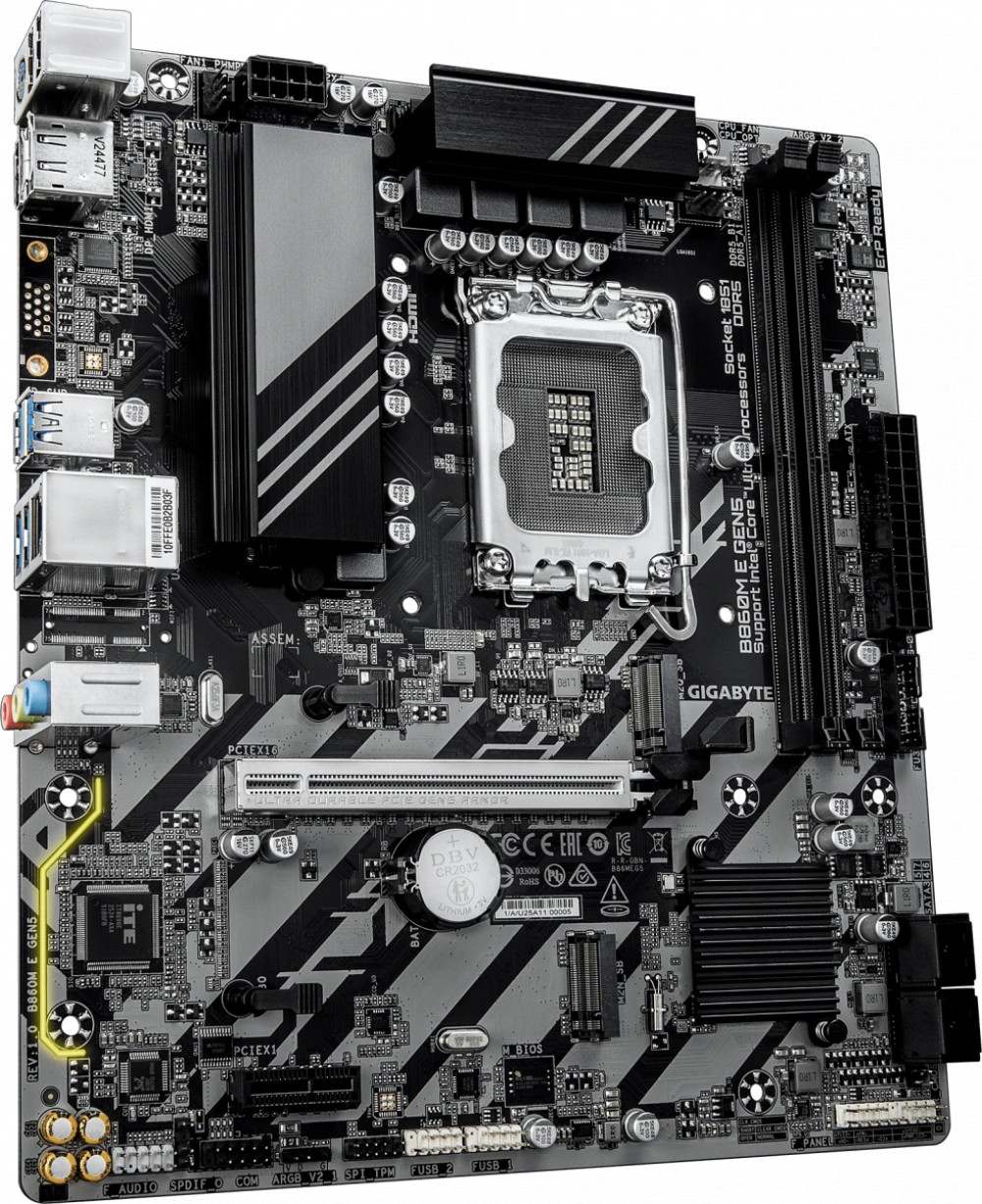 Материнская плата Gigabyte B860M E GEN5 ATX, LGA 1851 - миниатюра 2