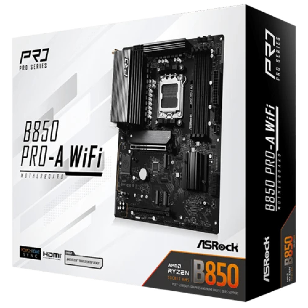 Материнская плата ASRock B850 Pro-A WiFi B850 PRO-A WIFI ATX, AMD AM5 - миниатюра 4