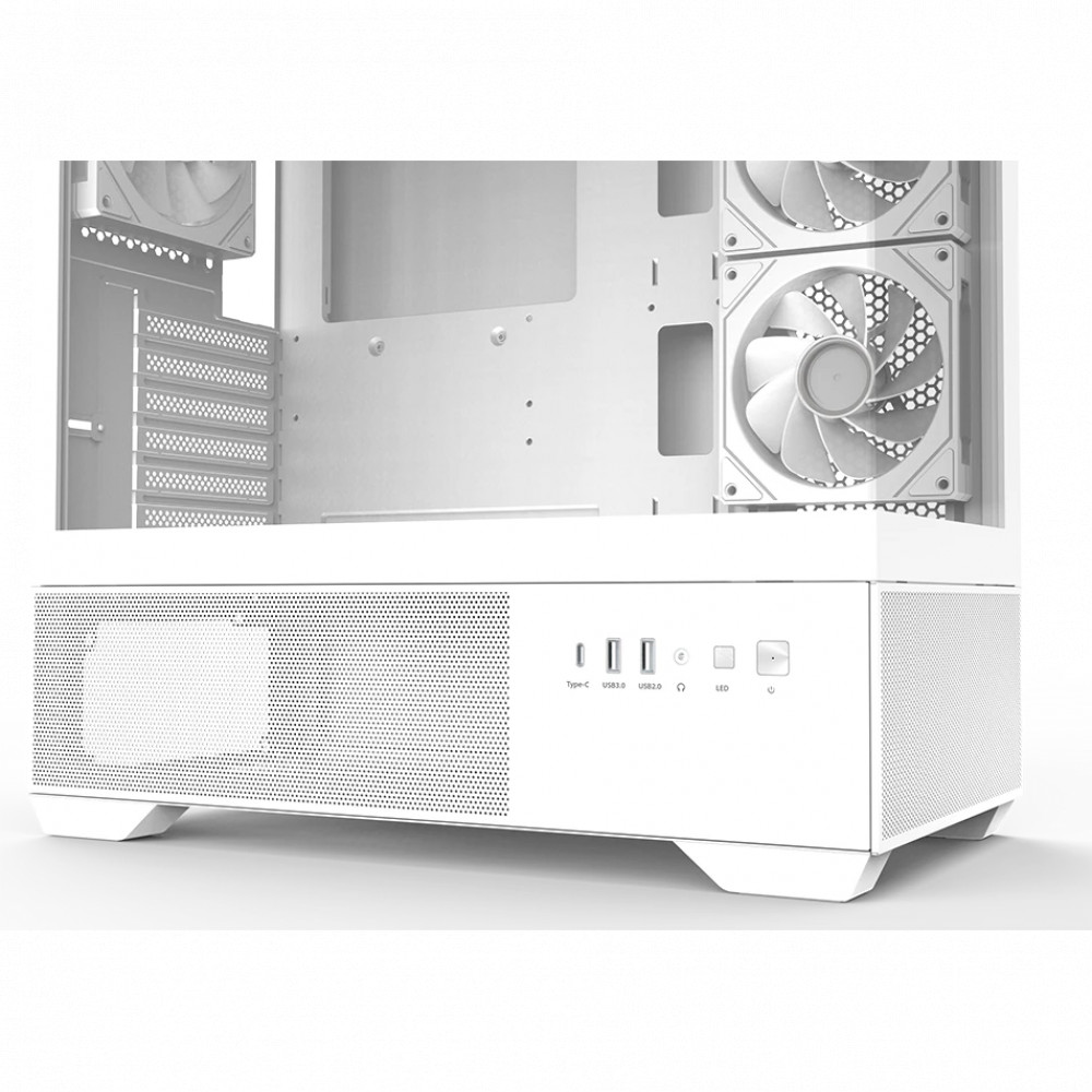 Корпус Zalman Chronix White CHRONIX White Mid-Tower - миниатюра 4