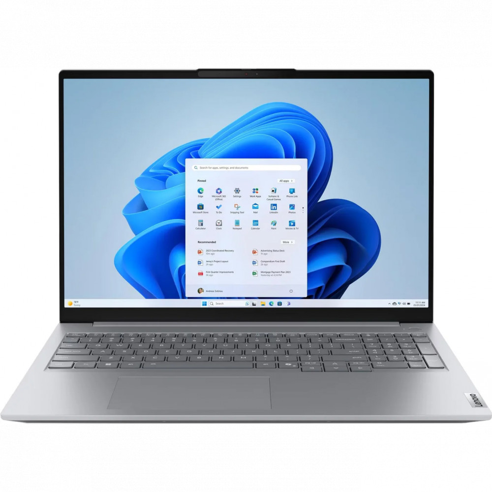 Ноутбук Lenovo ThinkBook 16 G8 IAL 21SK007VFW 16 ", WUXGA 1920x1200 (16:10), Intel, Core Ultra 5, 16 Гб, 512 ГБ, Intel Graphics - миниатюра 2