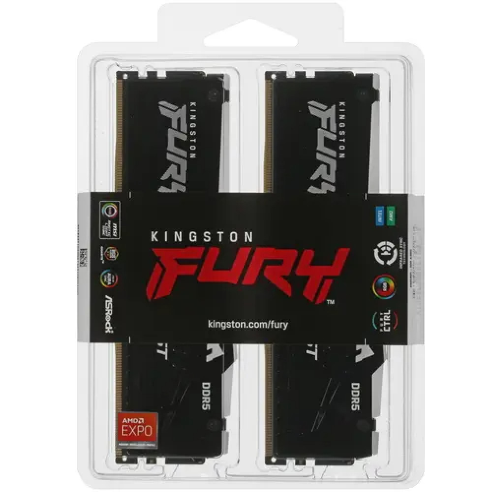 ОЗУ Kingston Fury Beast RGB KF556C36BBEAK2-16 DIMM, DDR5, 16 Гб (2 х 8 Гб), 5600 МГц - миниатюра 3