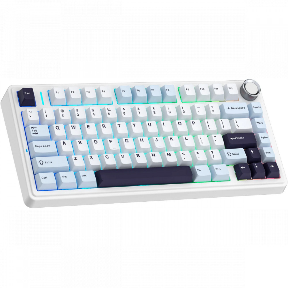 Клавиатура Aula F75 Blue+White+Purple Беспроводная, USB - миниатюра 2