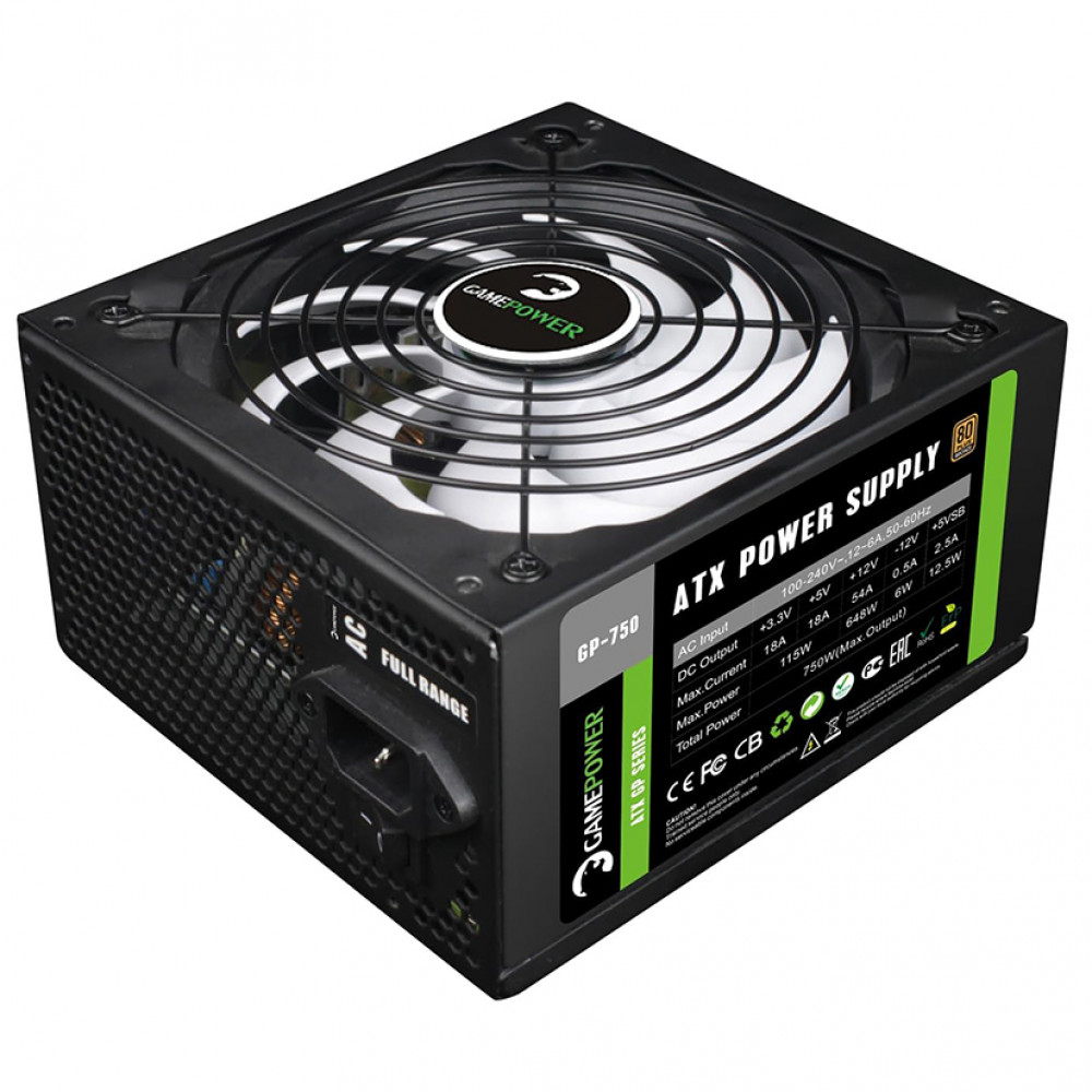Блок питания GameMax GP 750W GP-750 750 Вт — фото товара