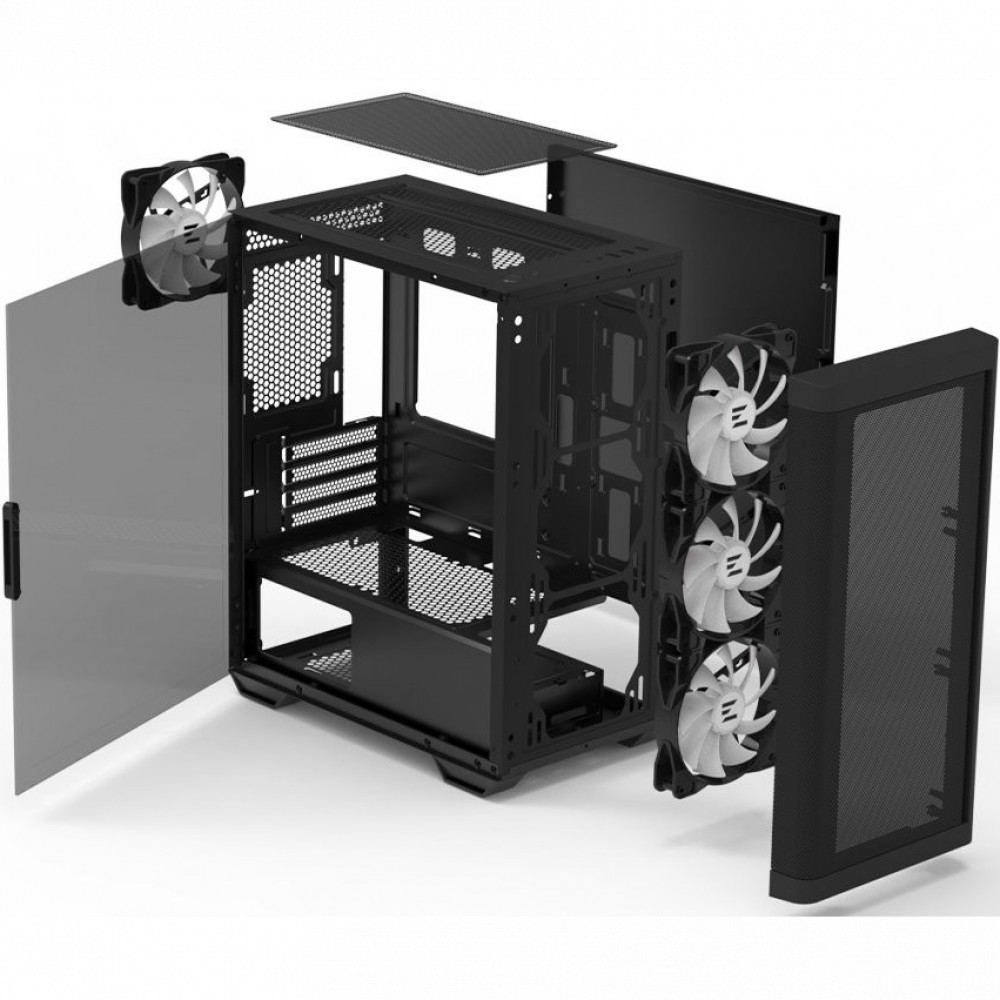 Корпус Zalman M4 BLACK M4 black Mini-Tower - миниатюра 8