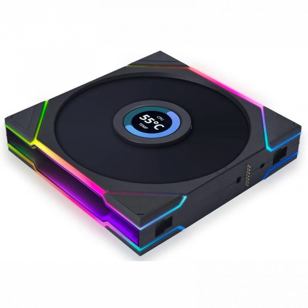 Система охлаждения Lian Li UNI FAN TL140 LCD Wireless 140mm RGB Black G99.14TLLCD1W1B.00 Для системного блока — фото товара