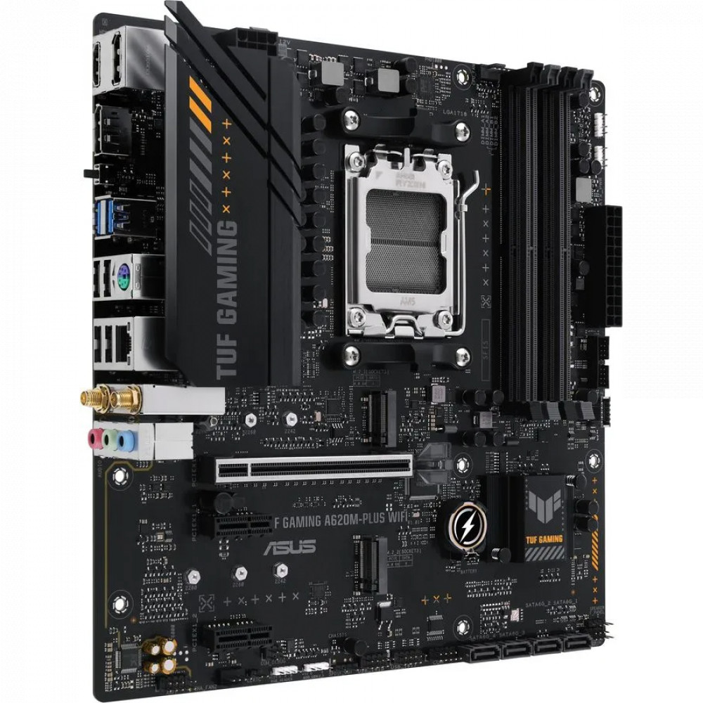 Материнская плата Asus TUF GAMING A620M-PLUS WIFI Micro-ATX, AMD AM5 — фото товара