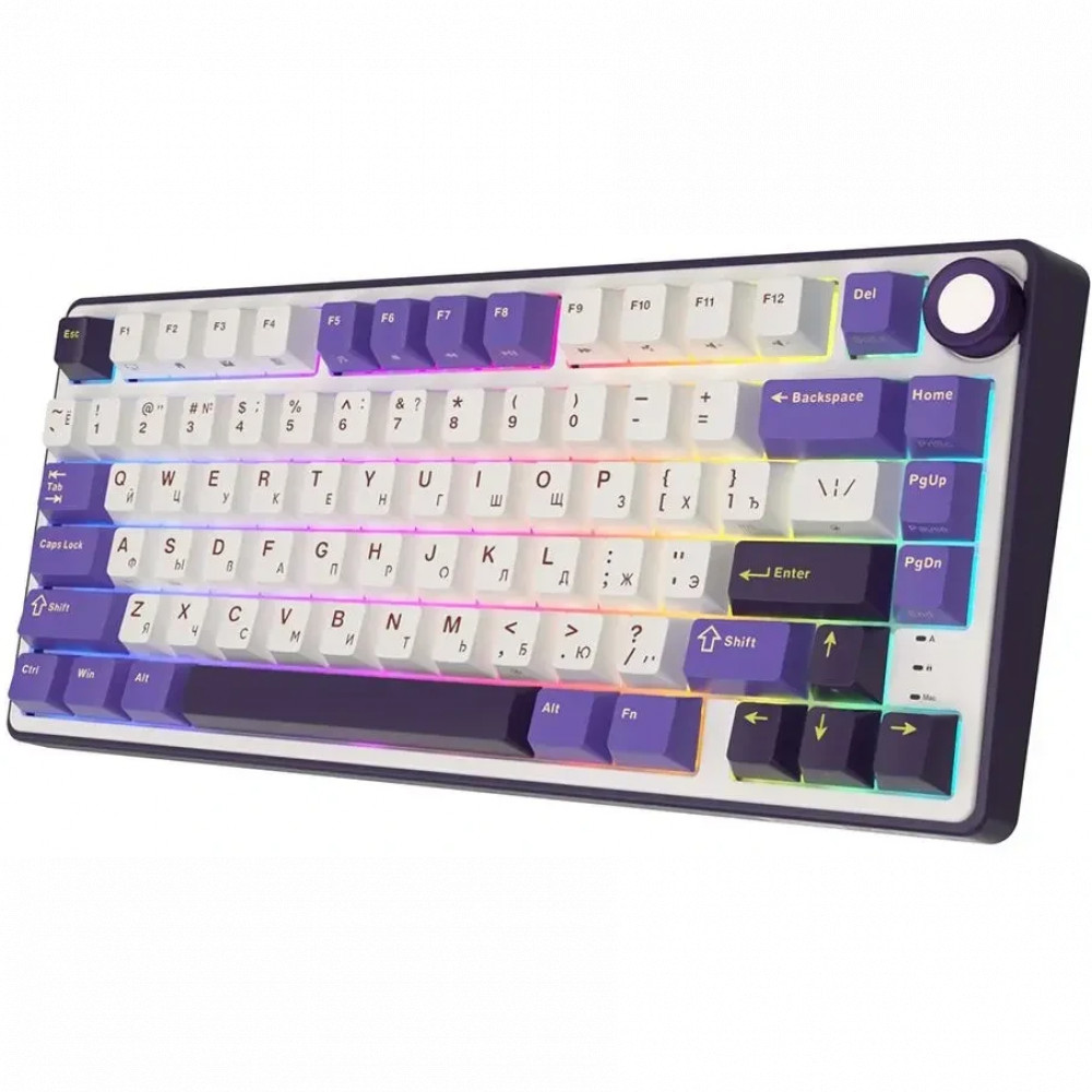Клавиатура Royal Kludge R75 Blackberry (Silver Switch) 6935280824722 Проводная, USB - миниатюра 4