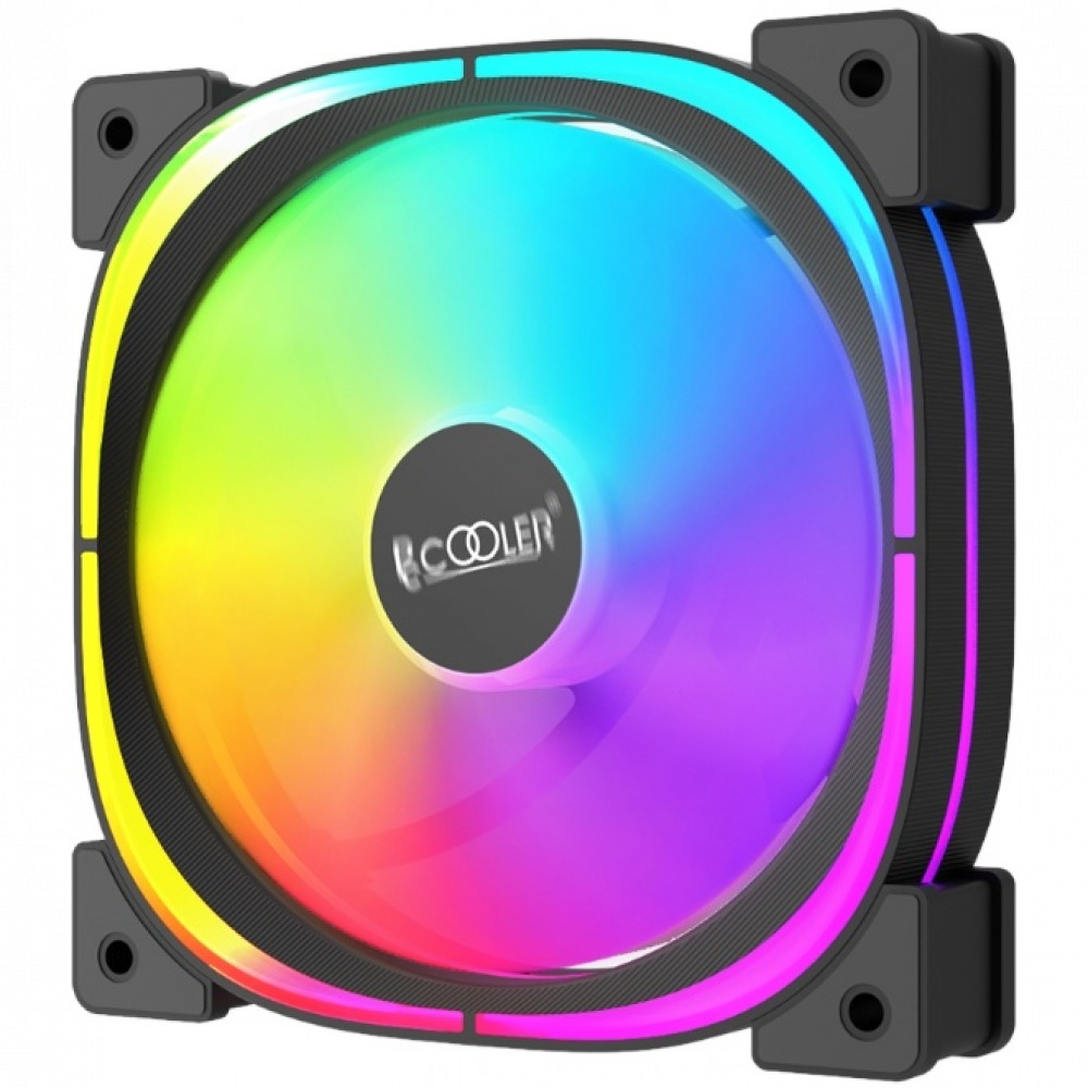 Система охлаждения PCcooler EF120 ARGB 120х120x25 черный F3-L120BKAM1-GL Для системного блока — фото товара