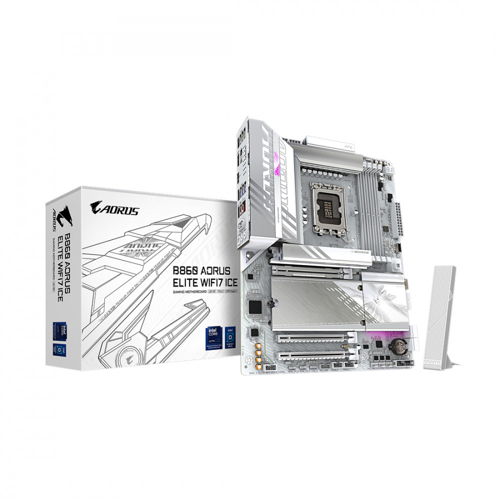 Материнская плата Gigabyte B860 A ELITE WF7 ICE ATX, LGA 1851 — фото товара
