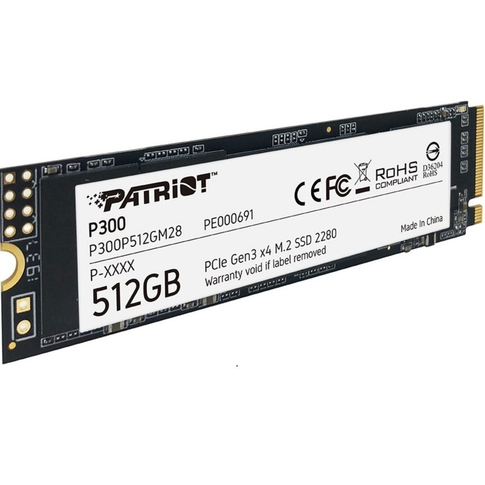 Жесткий диск Patriot P300 P300P512GM28 SSD (твердотельные), 512 ГБ, M.2, PCIe — фото товара