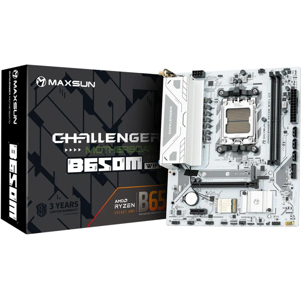 Материнская плата Maxsun Challenger B650M WIFI ICE MS-Challenger B650M WIFI ICE Micro-ATX, AMD AM5 - миниатюра 5