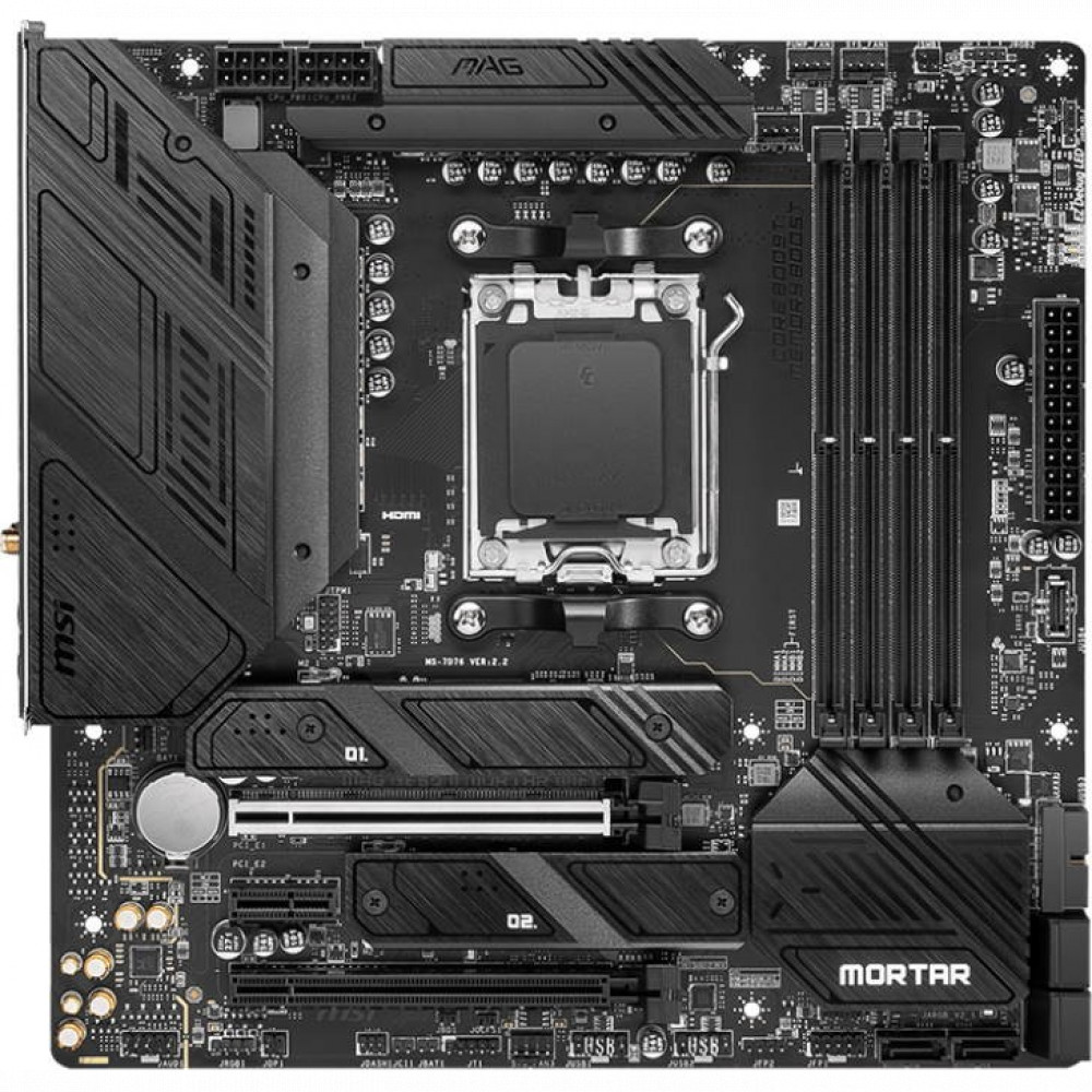 Материнская плата MSI MAG B650M MORTAR WIFI Micro-ATX, AMD AM5 - миниатюра 2
