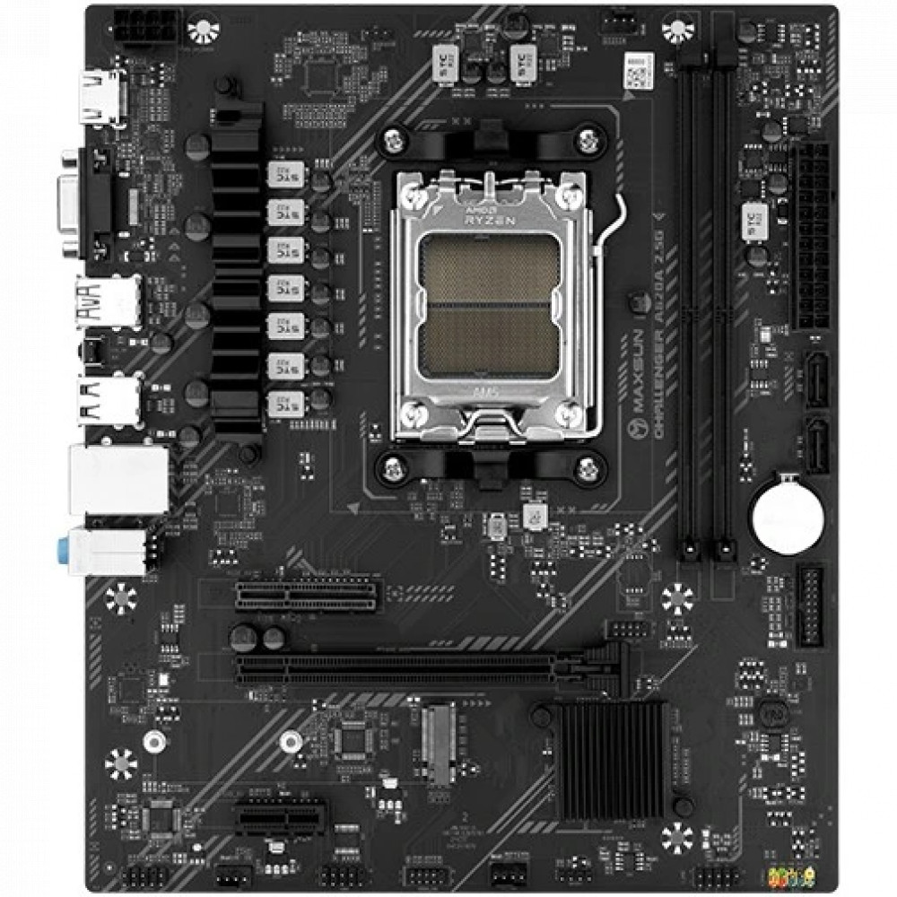 Материнская плата Maxsun Challenger A620A 2.5G MS-Challenger A620A 2.5G Micro-ATX, AMD AM5 - миниатюра 2