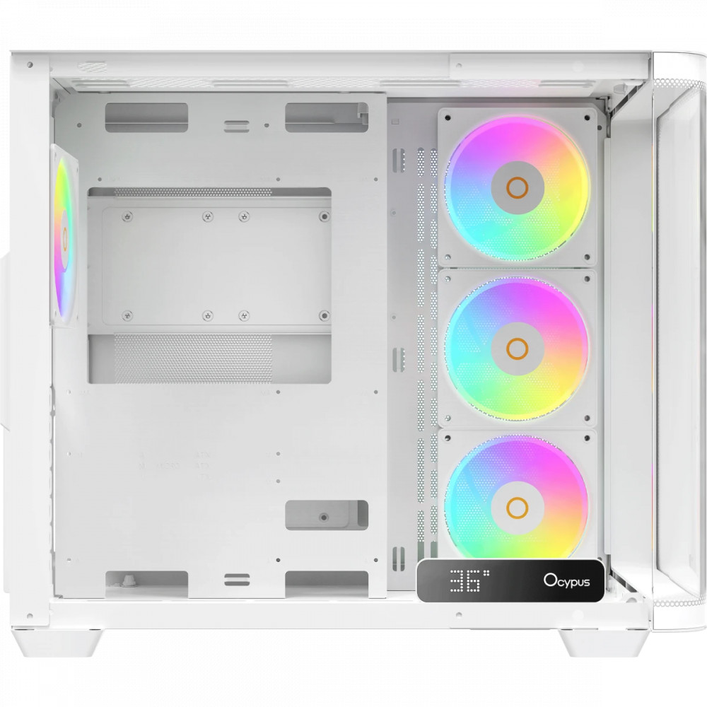Корпус Ocypus Iota C70 Curve WH ARGB Iota C70 WH Curve ARGB Digital Mid-Tower - миниатюра 2