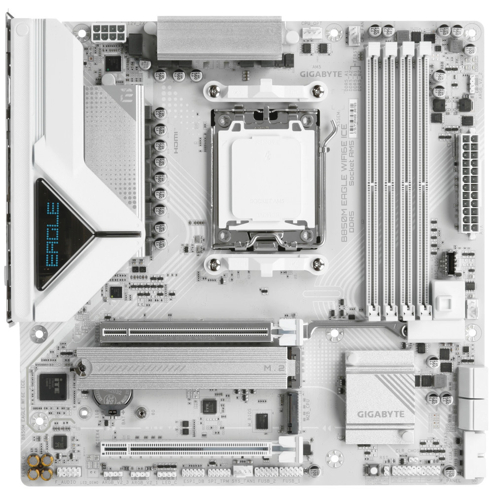 Материнская плата Gigabyte B850M EAGLE WIFI6E ICE (REV1.0) Micro-ATX, AMD AM5 — фото товара