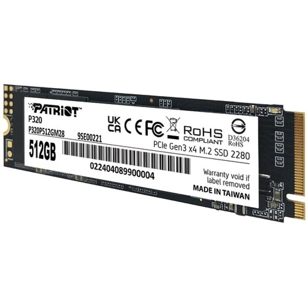 Жесткий диск Patriot P320 P320P512GM28 SSD (твердотельные), 512 ГБ, M.2, PCIe - миниатюра 4