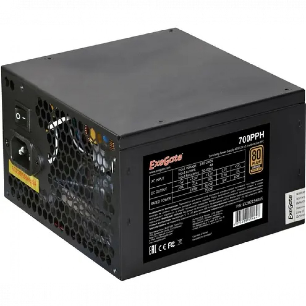 Блок питания ExeGate 700PPH OEM EX282154RUS-OEM-S 700 Вт — фото товара