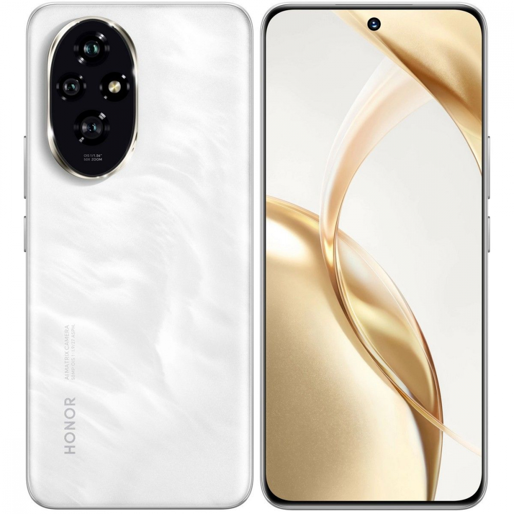 Смартфон Honor 200 (8/256GB) Moonlight White 5109BFKE 256 Гб, 8 Гб — фото товара