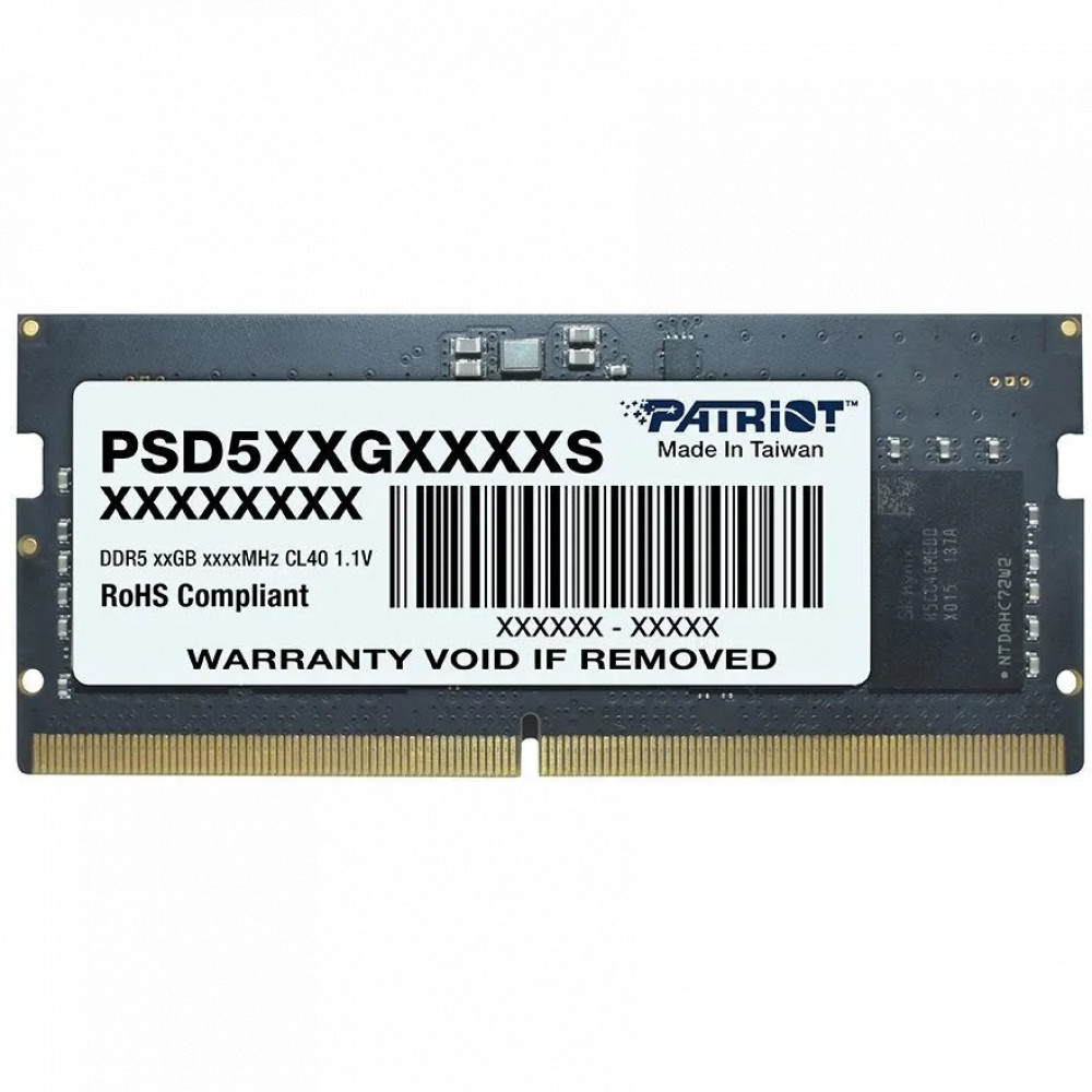ОЗУ Patriot Signature PSD516G560081S SO-DIMM, DDR5, 16 Гб, 5600 МГц — фото товара