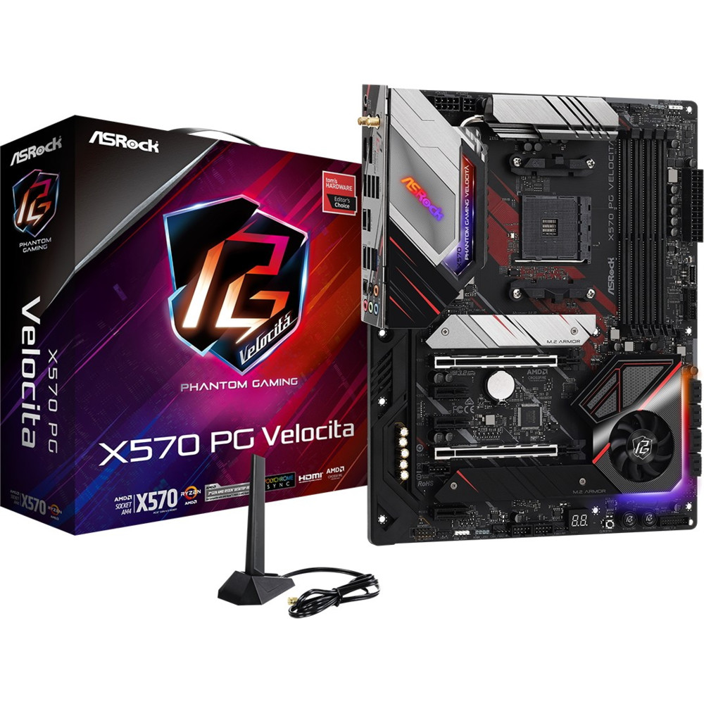 Материнская плата ASRock X570 PG VELOCITA ATX, AMD AM4 - миниатюра 4
