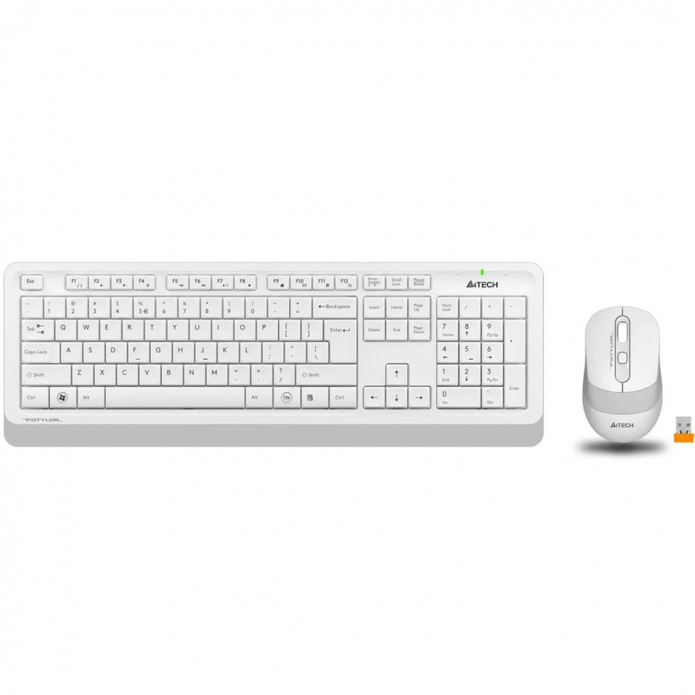 Клавиатура + мышь A4Tech Fstyler FG1010 White FG1010 WHITE - миниатюра 12
