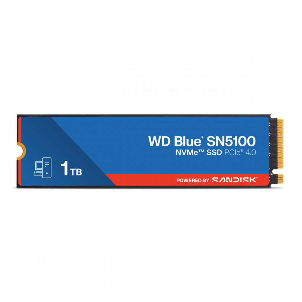 Жесткий диск Western Digital Blue SN5100 WDS100T5B0E SSD (твердотельные), 1 ТБ, M.2, PCIe — фото товара