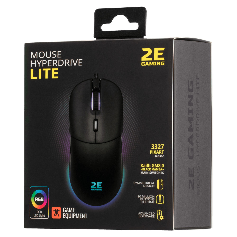 Мышь 2E GAMING HyperDrive Lite 2E-MGHDL-BK Игровые, Проводная - миниатюра 6