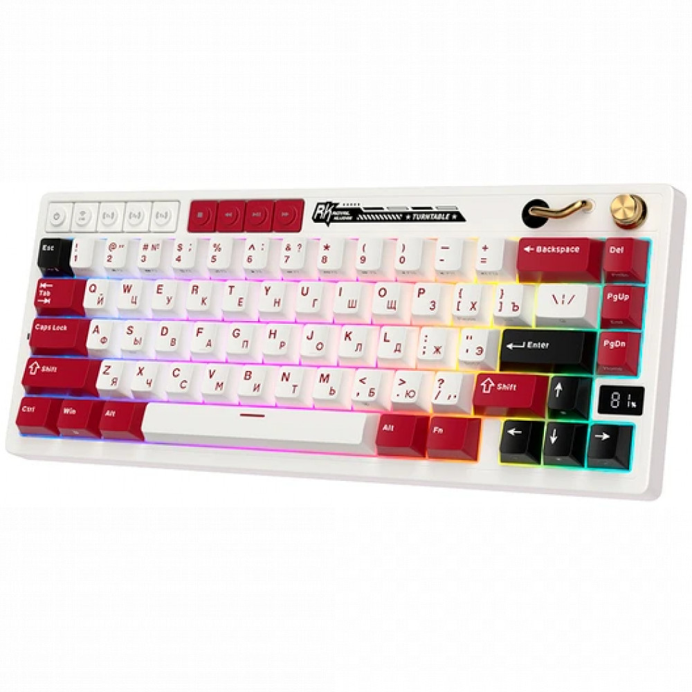 Клавиатура Royal Kludge M65 Famicom (Cream Switch) 6935280827099 Беспроводная, Bluetooth - миниатюра 3
