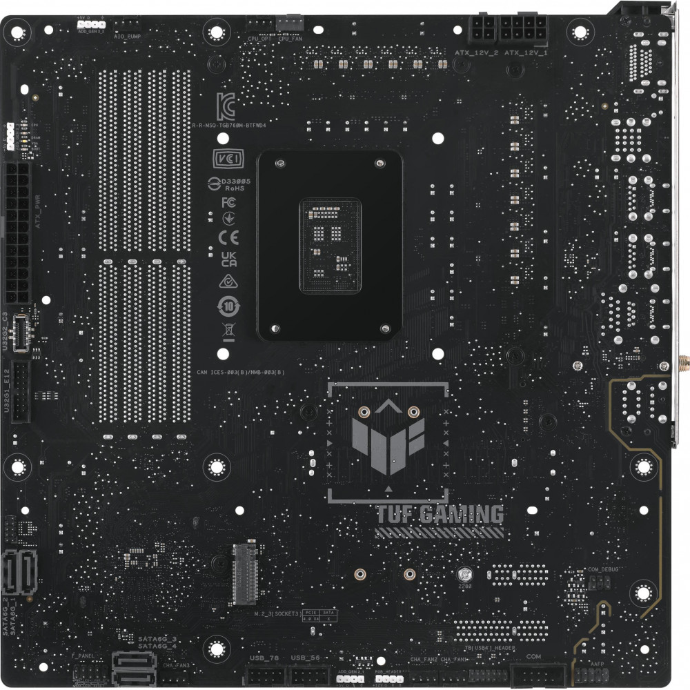 Материнская плата Asus TUF GAMING B760M-BTF WIFI D4 Micro-ATX, LGA 1700 - миниатюра 7