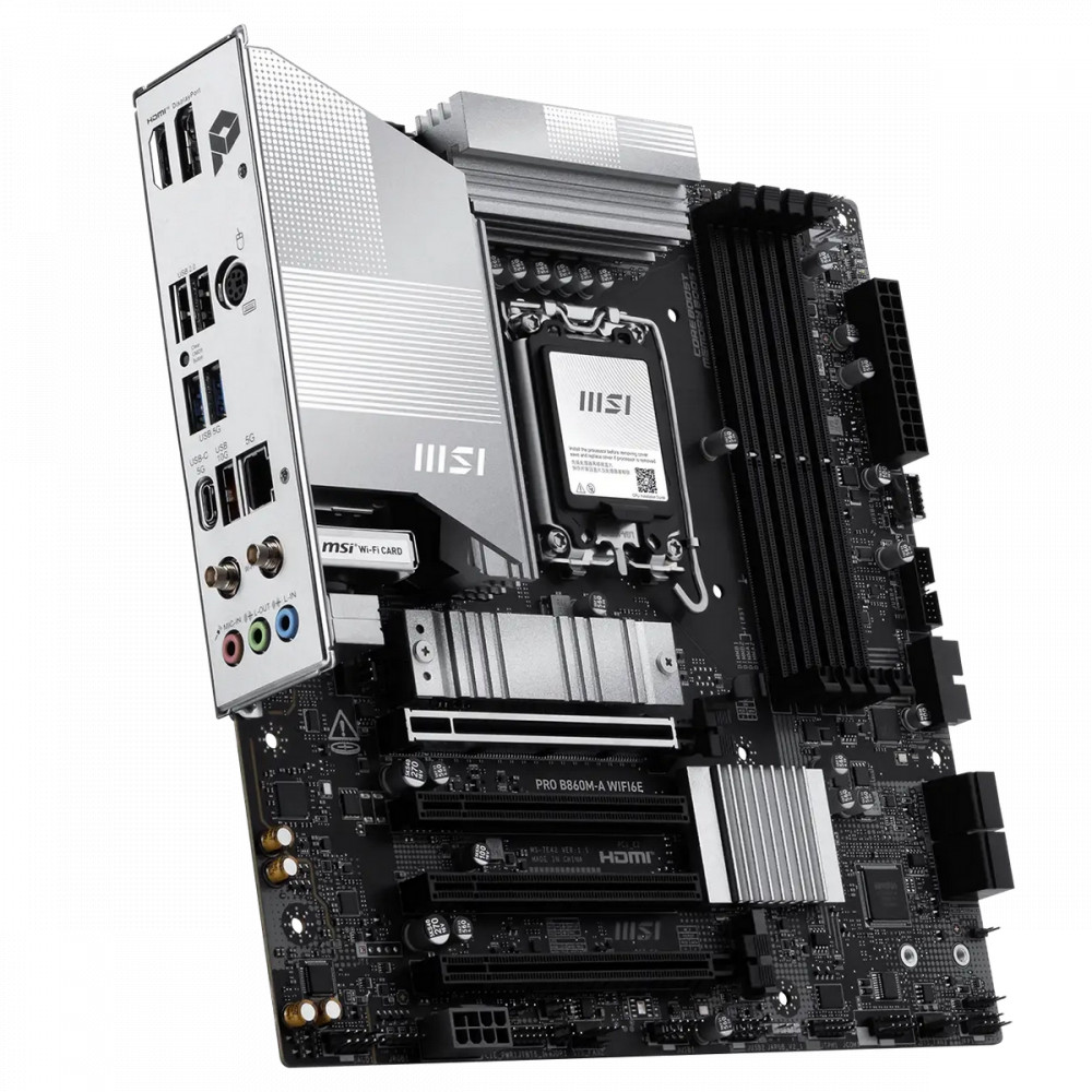 Материнская плата MSI PRO B860M-A WIFI6E Micro-ATX, LGA 1851 — фото товара