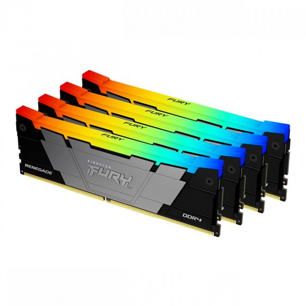ОЗУ Kingston FURY Renegade Black KF432C16RB2AK4/32 DIMM, DDR4, 32 Гб (4 х 8 Гб), 3200 МГц - миниатюра 2