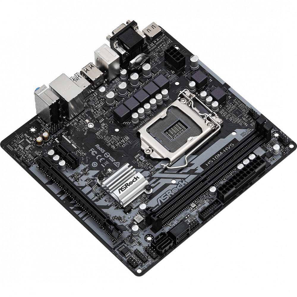 Материнская плата ASRock H510M-HVS R2.0 Micro-ATX, LGA 1200 - миниатюра 3